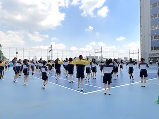 スポーツフェスティバルに向けて予行練習を行いました