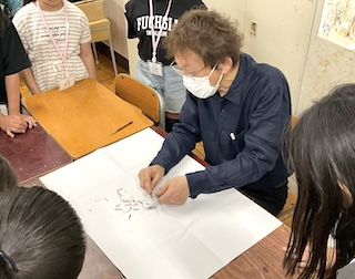 ６/１４（土）に中学受験生向けのデッサン教室と、高校受験生向けの学校説明会を行いました