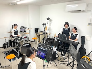 夏休み中の練習の様子