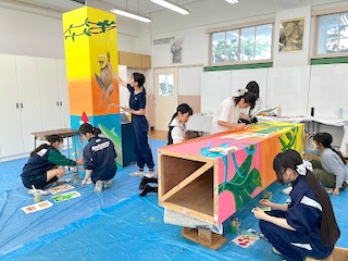 第12回あかつき祭支柱制作