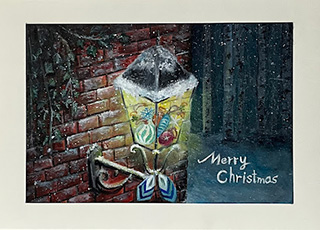 今年も美術部制作のクリスマスカードが完成しました