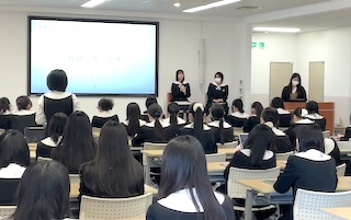 高校３年生から高校２年生へ向けて、受験のアドバイスを行いました