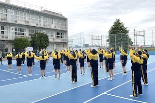 4/30（木）にスポーツフェスティバルの予行練習を行いました