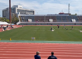 学年別大会最終日は、やり投に出場しました